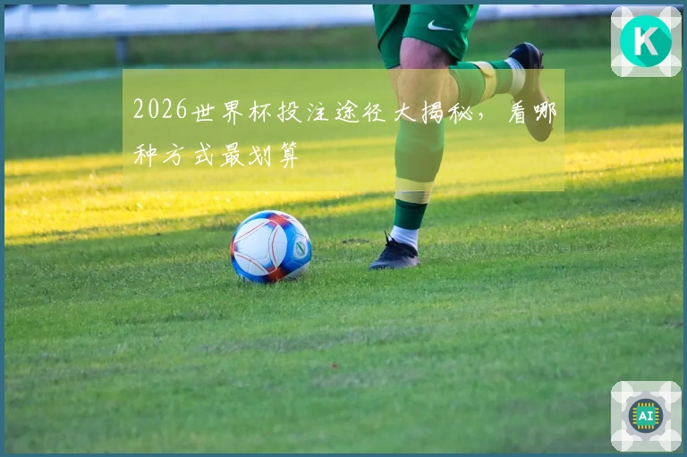 2026世界杯投注途径大揭秘，看哪种方式最划算